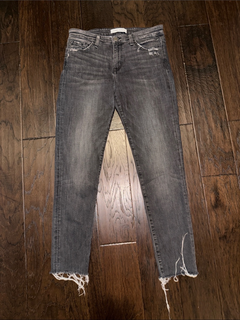 Flying Monkey High-Rise Black Distressed Skinny Jeans Size 28